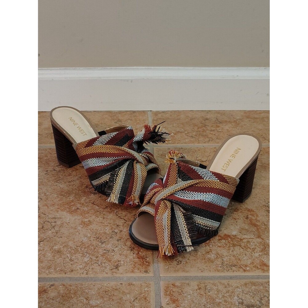 NWOT Nine West Women’s Byron Fabric Bow Mule 5